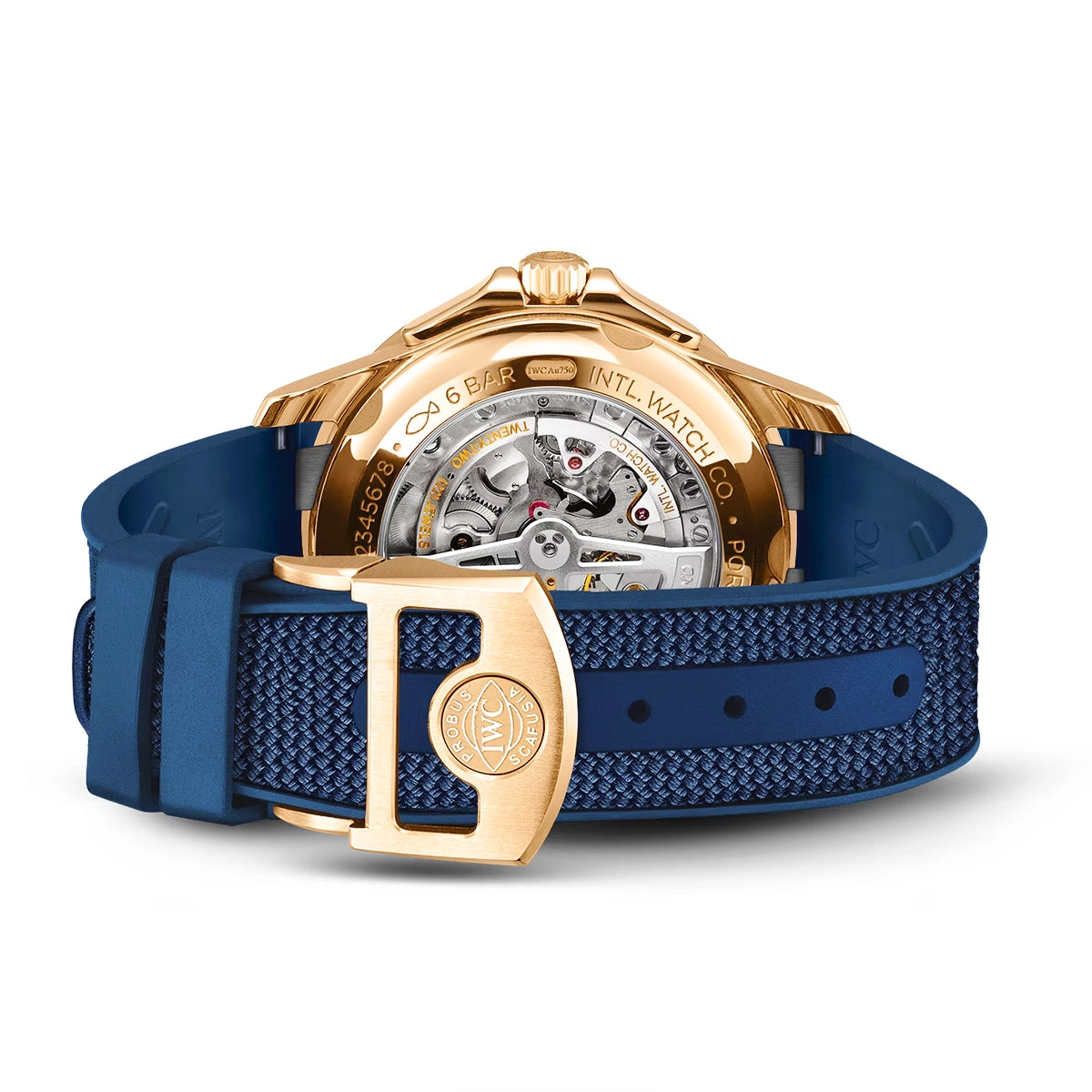 IWC Schaffhausen Portugieser Yacht Club Moon & Tide 44.6mm Blue Dial Watch - Berry's Jewellers