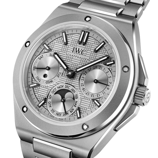 IWC Schaffhausen Ingenieur Perpetual Calendar 41 Titanium Bracelet Watch - Berry's Jewellers