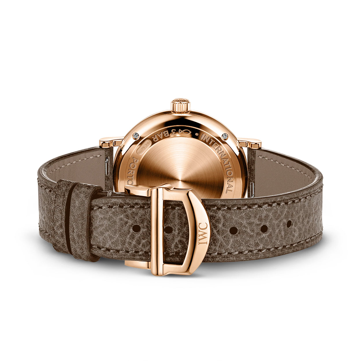 Portofino Automatic 34 18ct Rose Gold Diamond Dial Ladies Watch