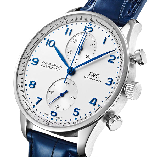 Blue Dial Men's Chronograph Strap Watch - Berry's Jewellers