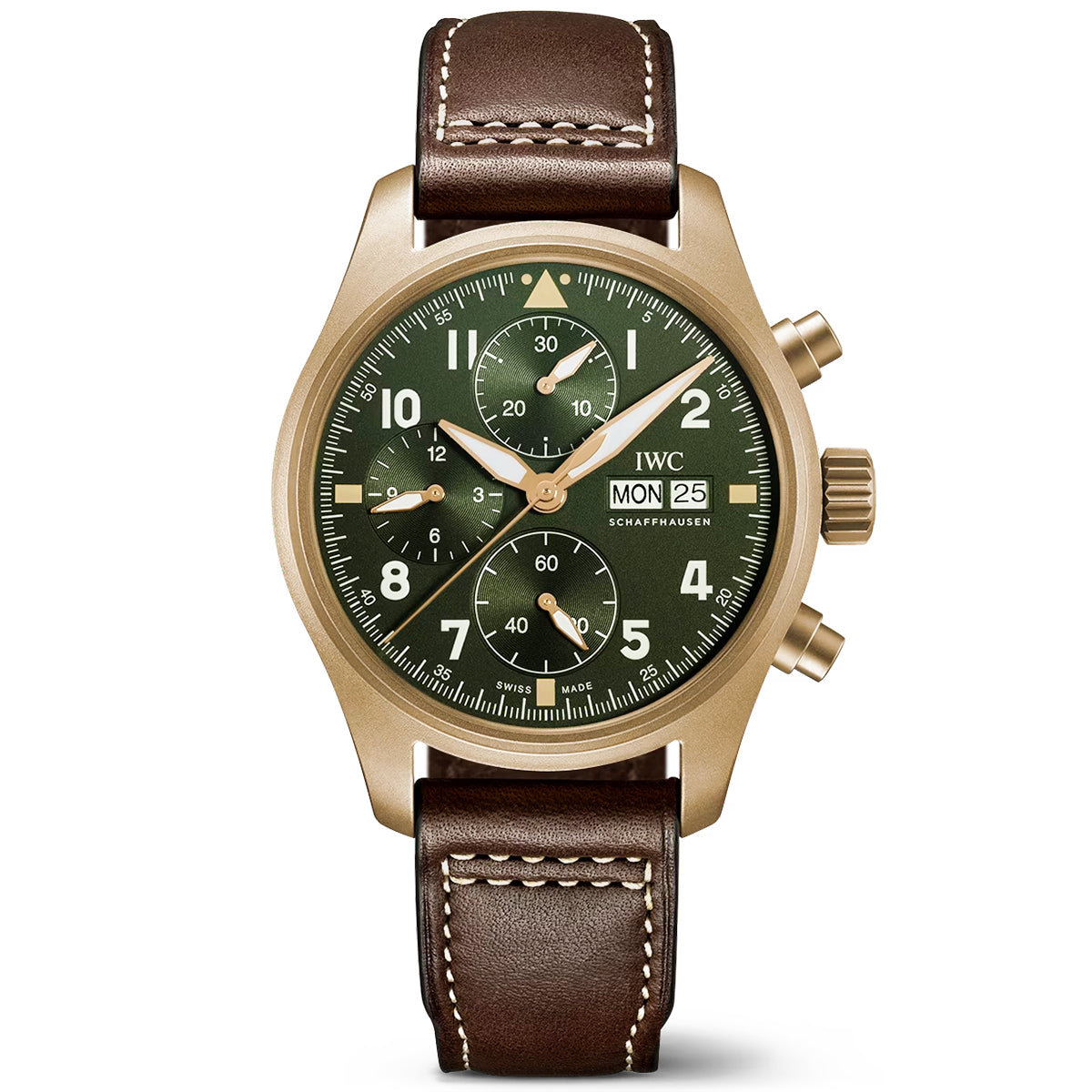 Pilot's Spitfire Bronze 41mm Green Dial Men's Chronograph Watch
