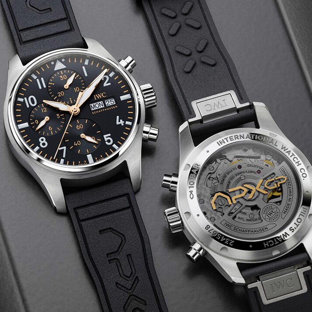 IWC Schaffhausen Pilot's 41mm APXGP Edition Black Dial Chronograph Watch - Berry's Jewellers