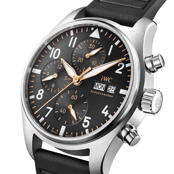 IWC Schaffhausen Pilot's 41mm APXGP Edition Black Dial Chronograph Watch - Berry's Jewellers