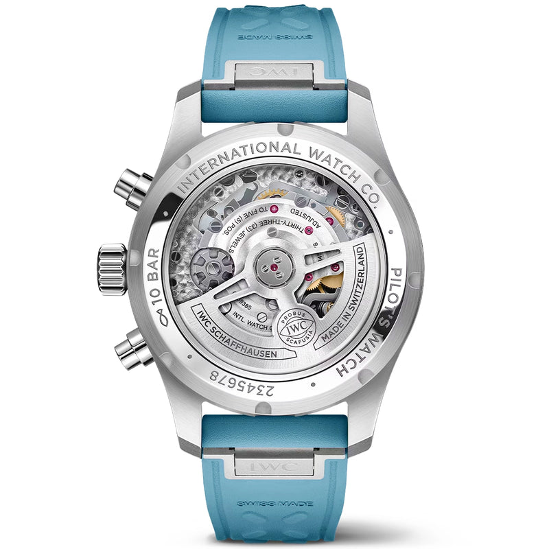 IWC Schaffhausen Pilot's TOP GUN Miramar 41mm PANTONE Blue Steel Watch - Berry's Jewellers