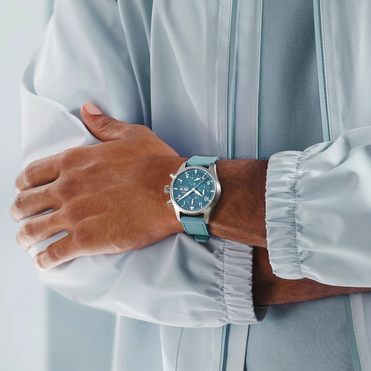 IWC Schaffhausen Pilot's TOP GUN Miramar 41mm PANTONE Blue Steel Watch - Berry's Jewellers