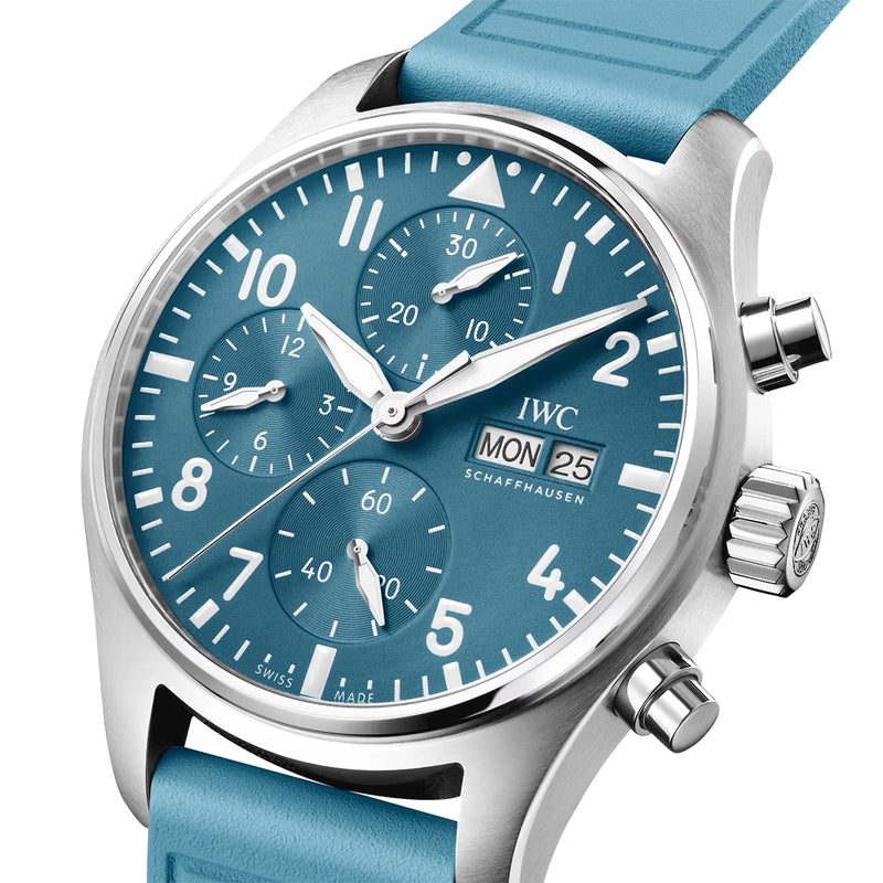 IWC Schaffhausen Pilot's TOP GUN Miramar 41mm PANTONE Blue Steel Watch - Berry's Jewellers