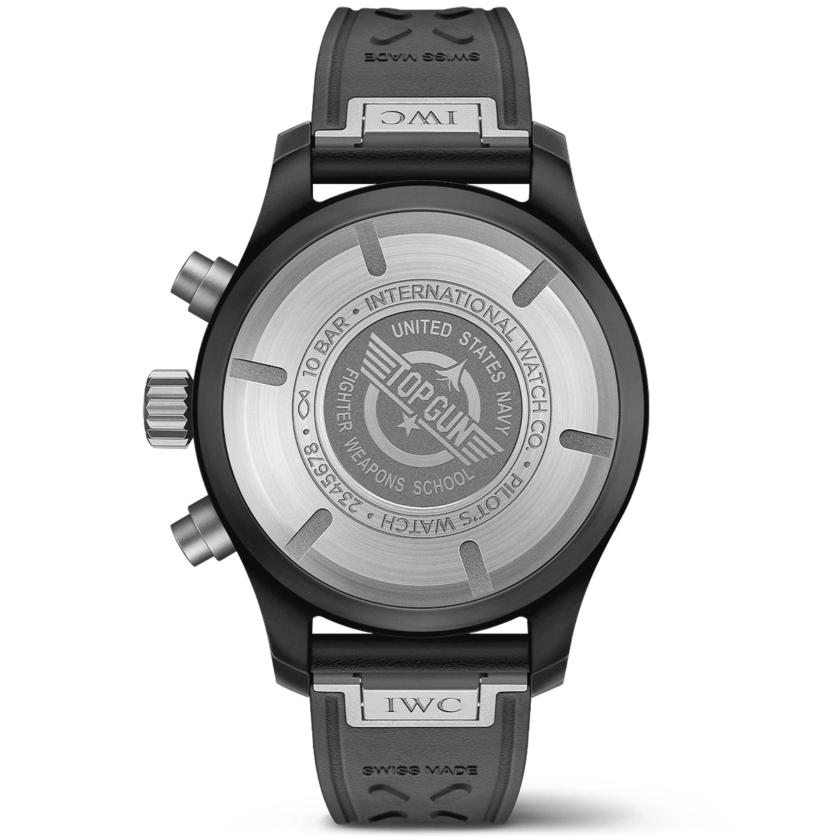 IWC Schaffhausen Pilot's Top Gun 41mm Black Ceramic Men's Chronograph Watch - Berry's Jewellers