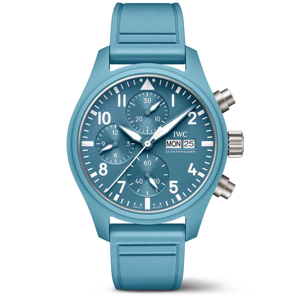 IWC Schaffhausen Pilot's TOP GUN Miramar 41mm Light Blue Ceramic Limited Edition Watch - Berry's Jewellers