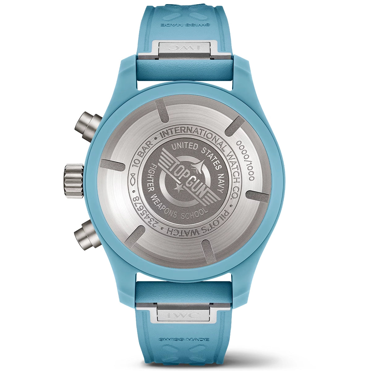 IWC Schaffhausen Pilot's TOP GUN Miramar 41mm Light Blue Ceramic Limited Edition Watch - Berry's Jewellers