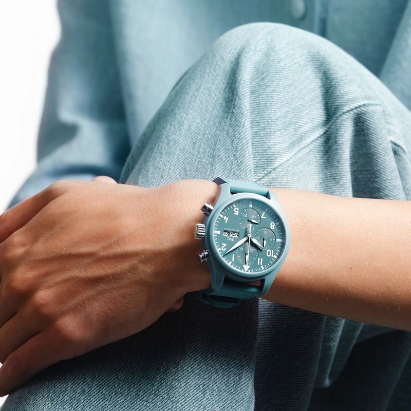 IWC Schaffhausen Pilot's TOP GUN Miramar 41mm Light Blue Ceramic Limited Edition Watch - Berry's Jewellers