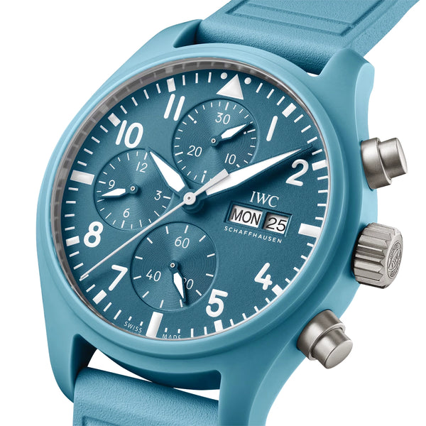 IWC Schaffhausen Pilot's TOP GUN Miramar 41mm Light Blue Ceramic Limited Edition Watch - Berry's Jewellers