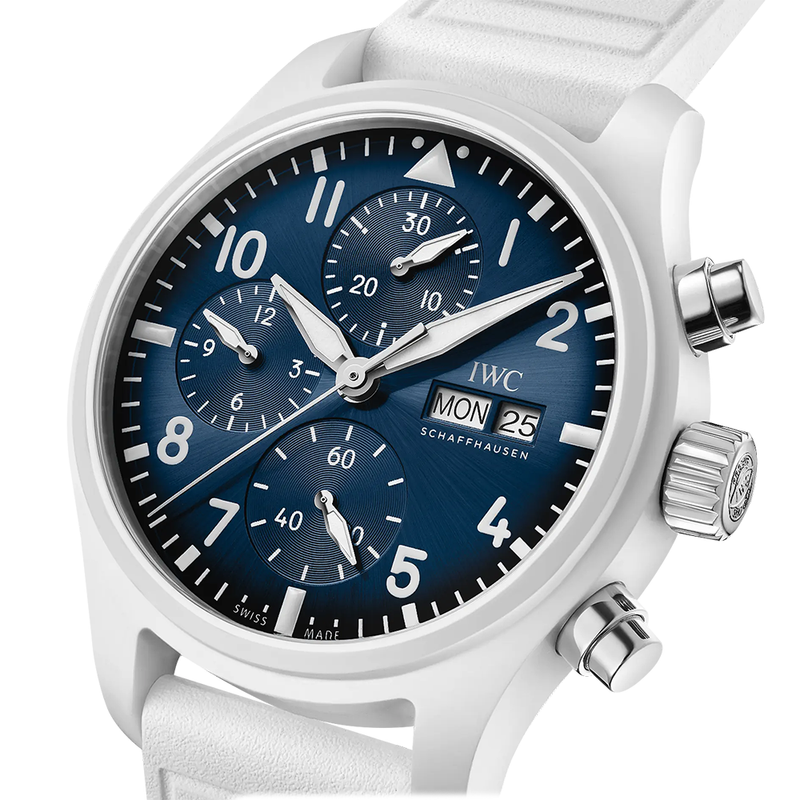 IWC Schaffhausen Pilot's 41mm Le Petit Prince White Ceramic Automatic Watch - Berry's Jewellers