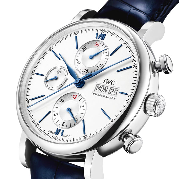Blue Dial Men's Chronograph Strap Watch - Berry's Jewellers