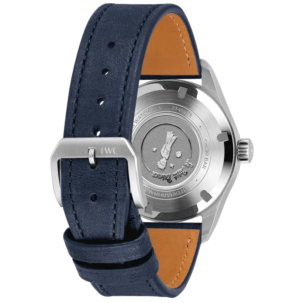 IWC Schaffhausen Pilot's 36mm Le Petit Prince Automatic Leather Strap Watch - Berry's Jewellers