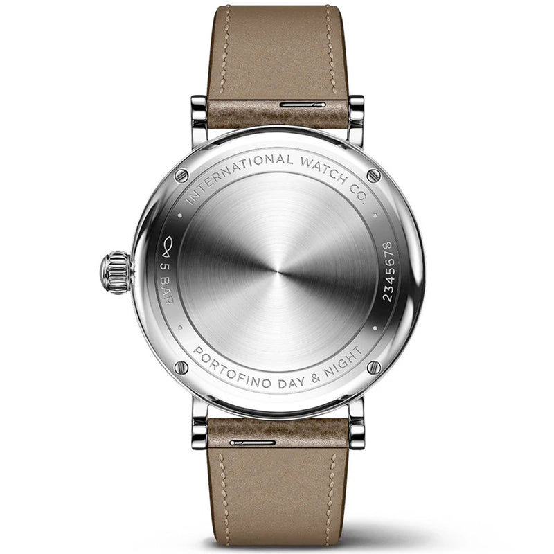 IWC Schaffhausen Portofino Day & Night 34mm Silver Diamond Dial Ladies Watch - Berry's Jewellers