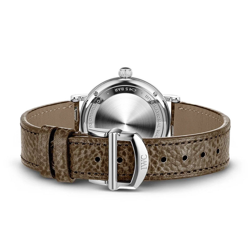 IWC Schaffhausen Portofino Day & Night 34mm Silver Diamond Dial Ladies Watch - Berry's Jewellers