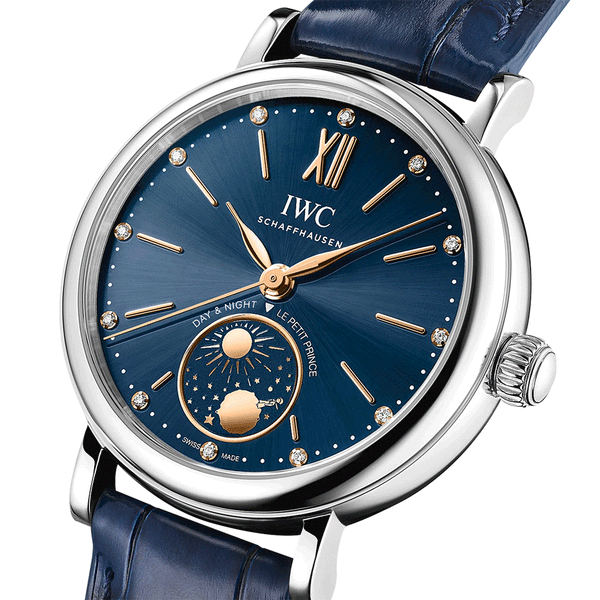 IWC Schaffhausen Portofino 34mm Automatic Day & Night Le Petit Prince Ladies Watch - Berry's Jewellers