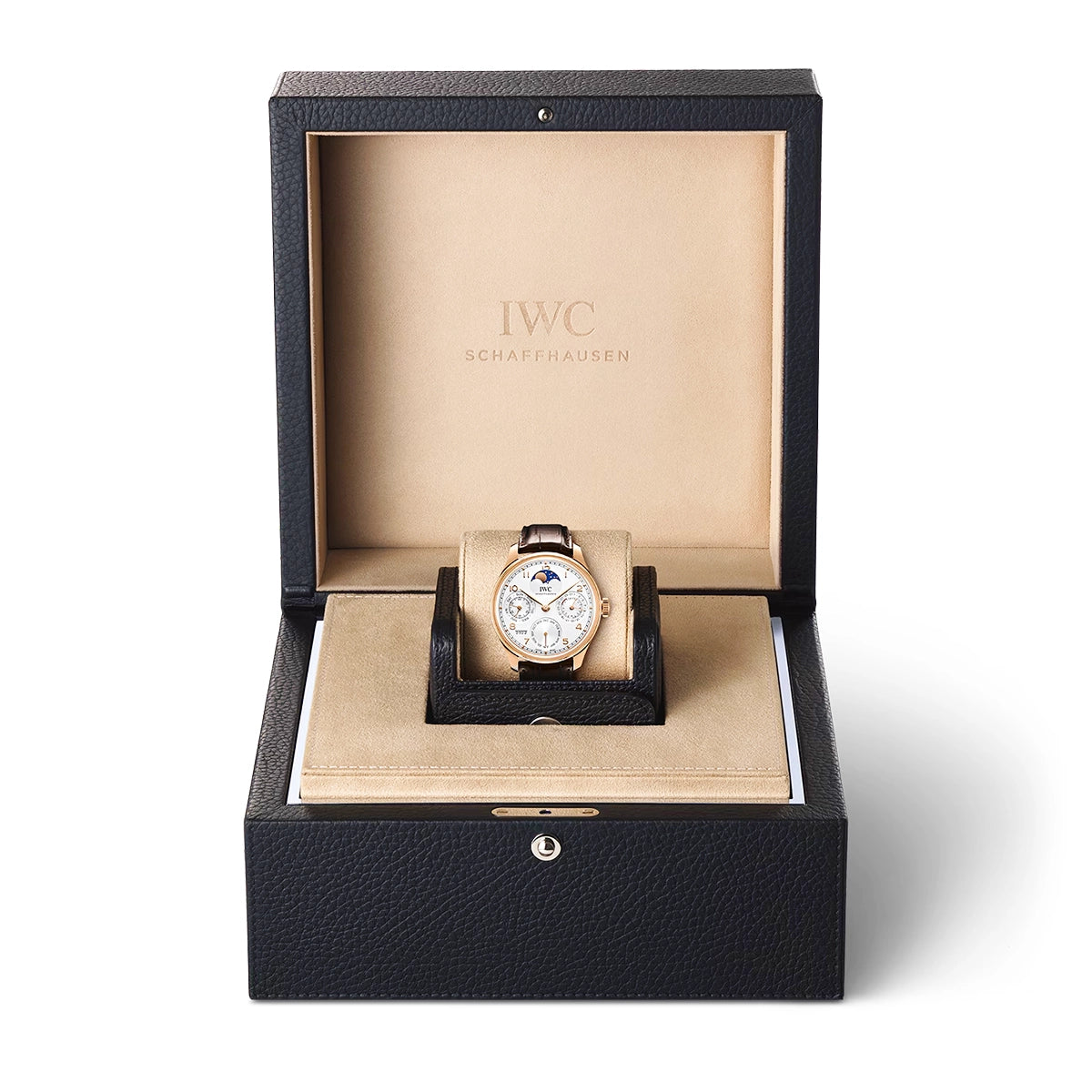 IWC Schaffhausen Portugieser Perpetual Calendar 44mm 18ct Red Gold Watch - Berry's Jewellers