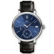 IWC Schaffhausen Portofino Hand-Wound Eight Days 45mm Blue Dial Strap Watch - Berry's Jewellers