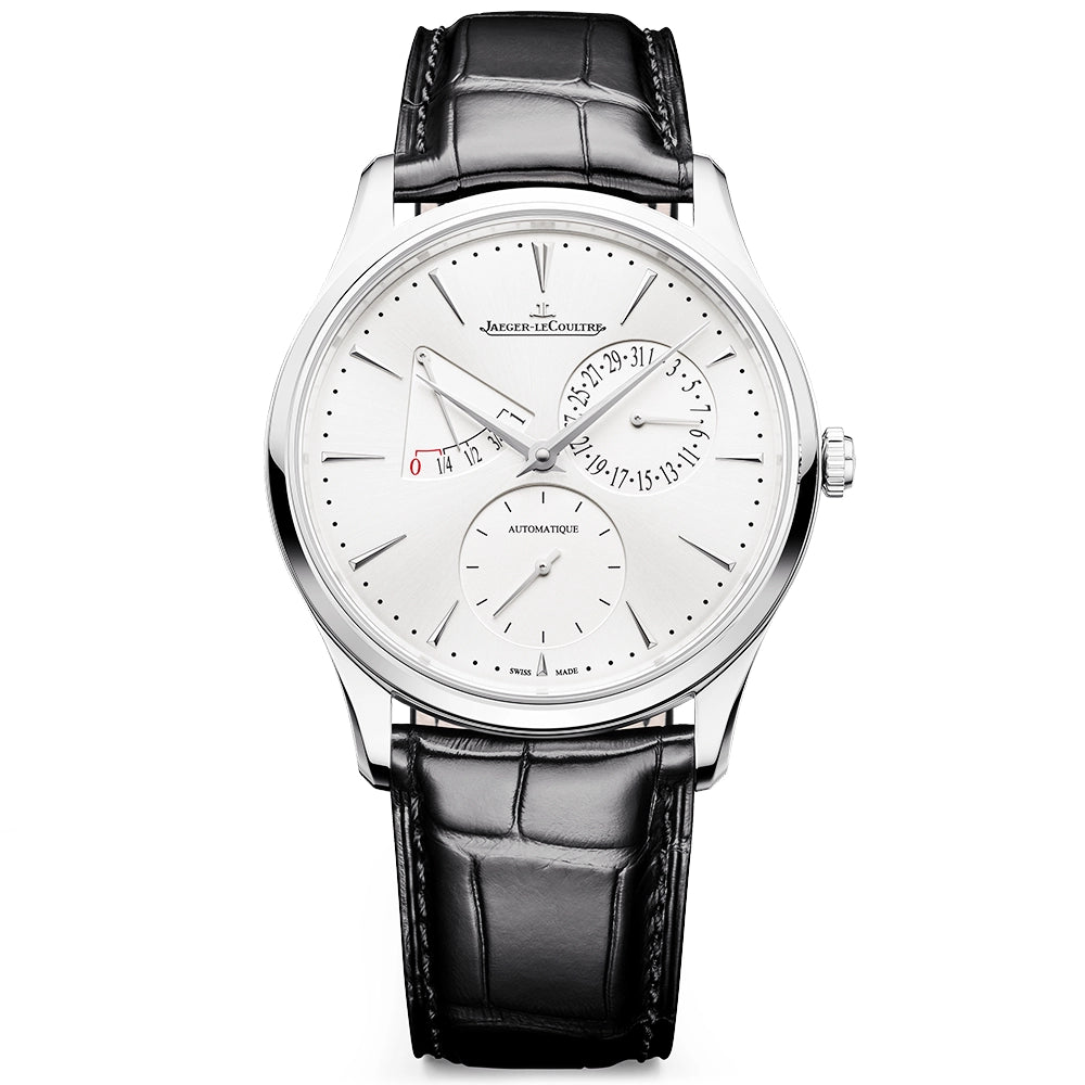 Jaeger-LeCoultre Master Ultra Thin 39mm Power Reserve Silver Dial Automatic Watch - Berry's Jewellers