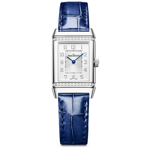Reverso Classic Duetto Small Ladies Diamond Set Strap Watch