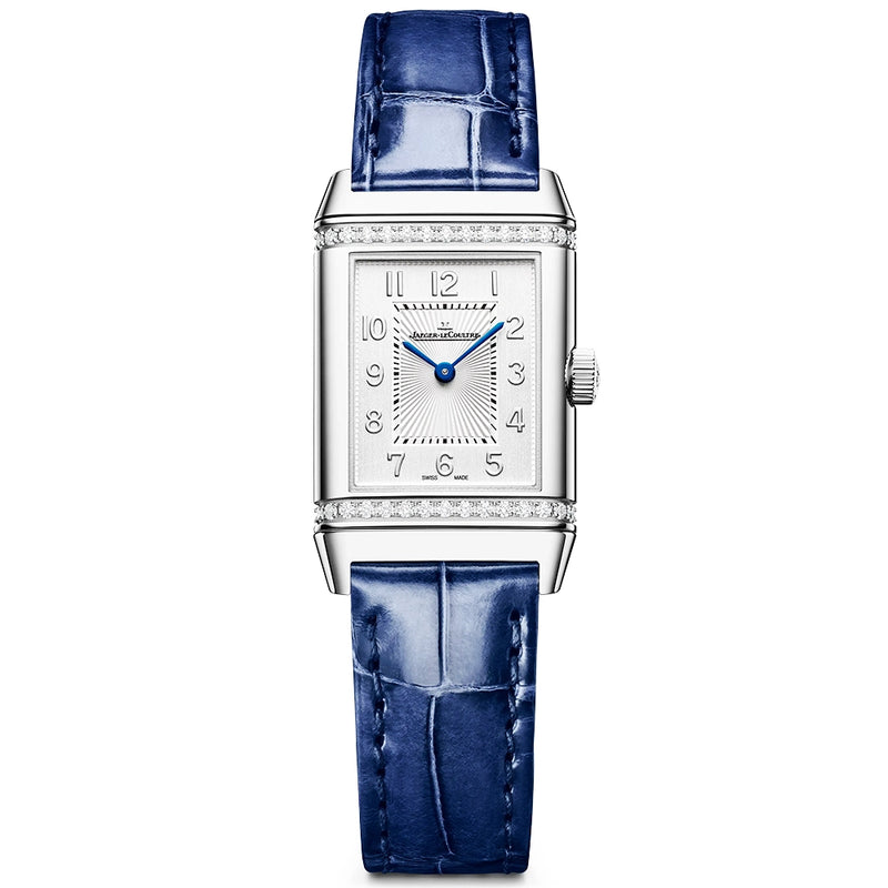 Reverso Classic Duetto Small Ladies Diamond Set Strap Watch