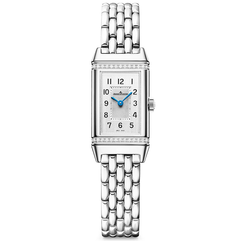 Reverso Classic Monoface Origin Ladies Silver Dial Bracelet Watch