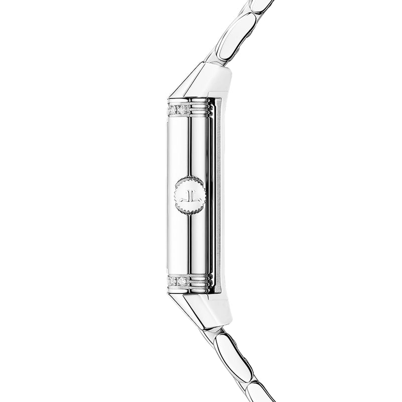 Reverso Classic Monoface Origin Ladies Silver Dial Bracelet Watch