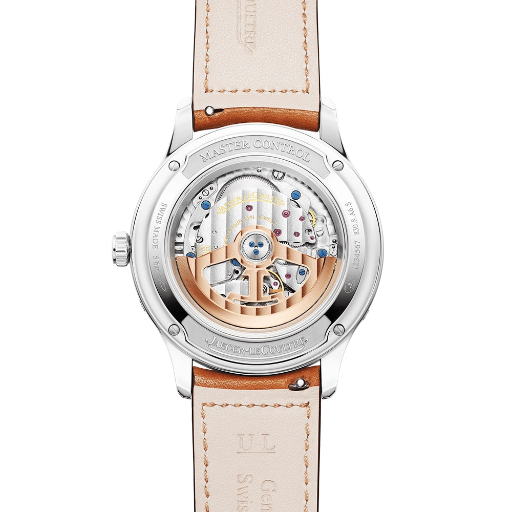 Jaeger-LeCoultre Master Control Calendar Silver Dial 40mm Automatic Leather Strap Watch - Berry's Jewellers