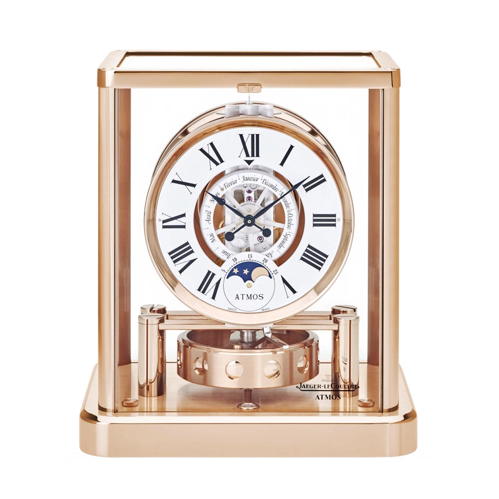 Atmos Classique Phases de Lune Glit Brass Clock