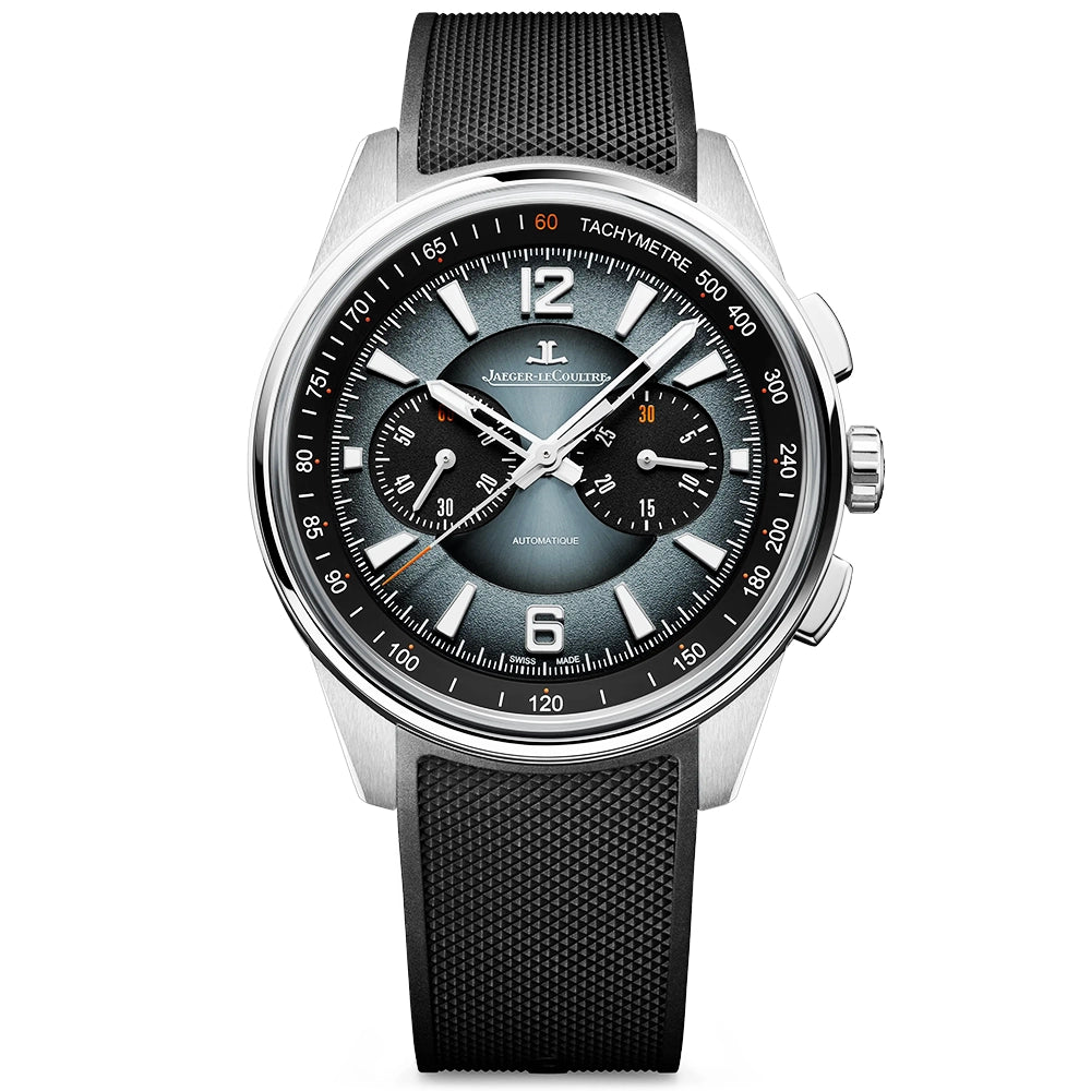 Jaeger-LeCoultre Polaris Chronograph 42mm Ocean Grey Dial Mens Strap Watch - Berry's Jewellers