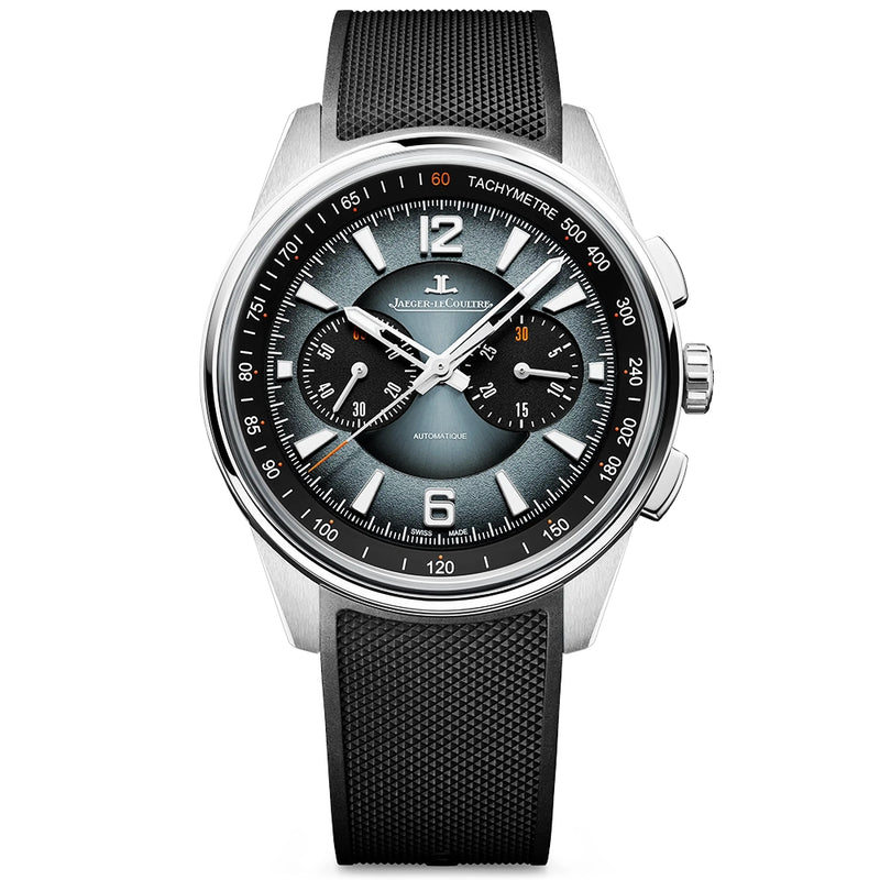 Jaeger-LeCoultre Polaris Chronograph 42mm Ocean Grey Dial Mens Strap Watch - Berry's Jewellers
