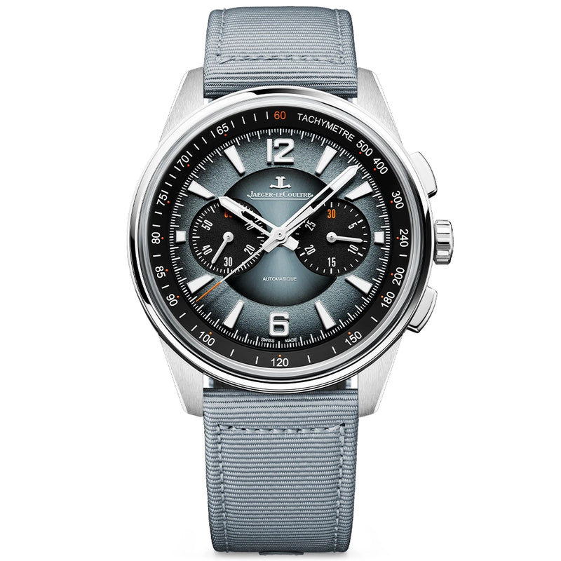 Jaeger-LeCoultre Polaris Chronograph 42mm Ocean Grey Dial Mens Strap Watch - Berry's Jewellers