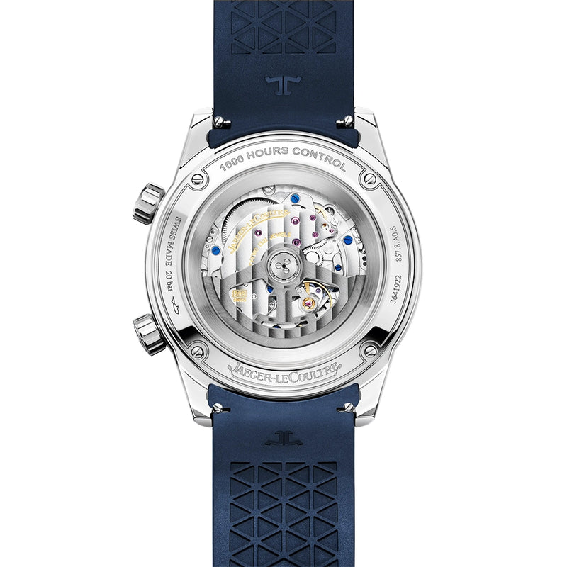 Polaris Date 42mm Blue Lacquer Dial Automatic Rubber Strap Watch
