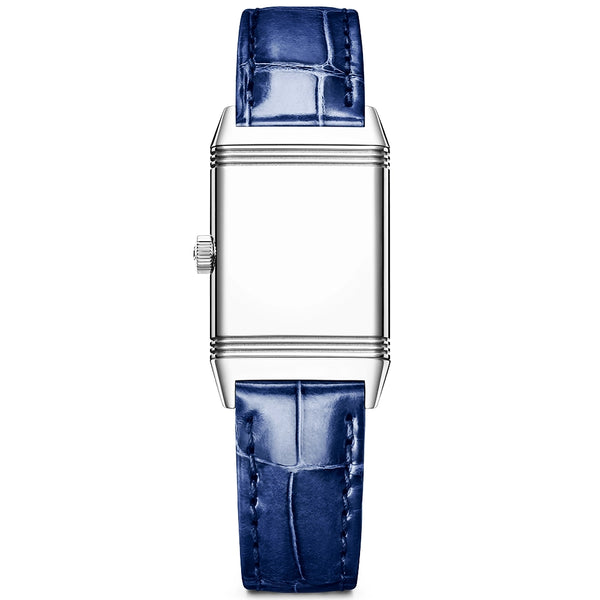 Reverso Classic Monoface Ladies Silver Dial Strap Watch