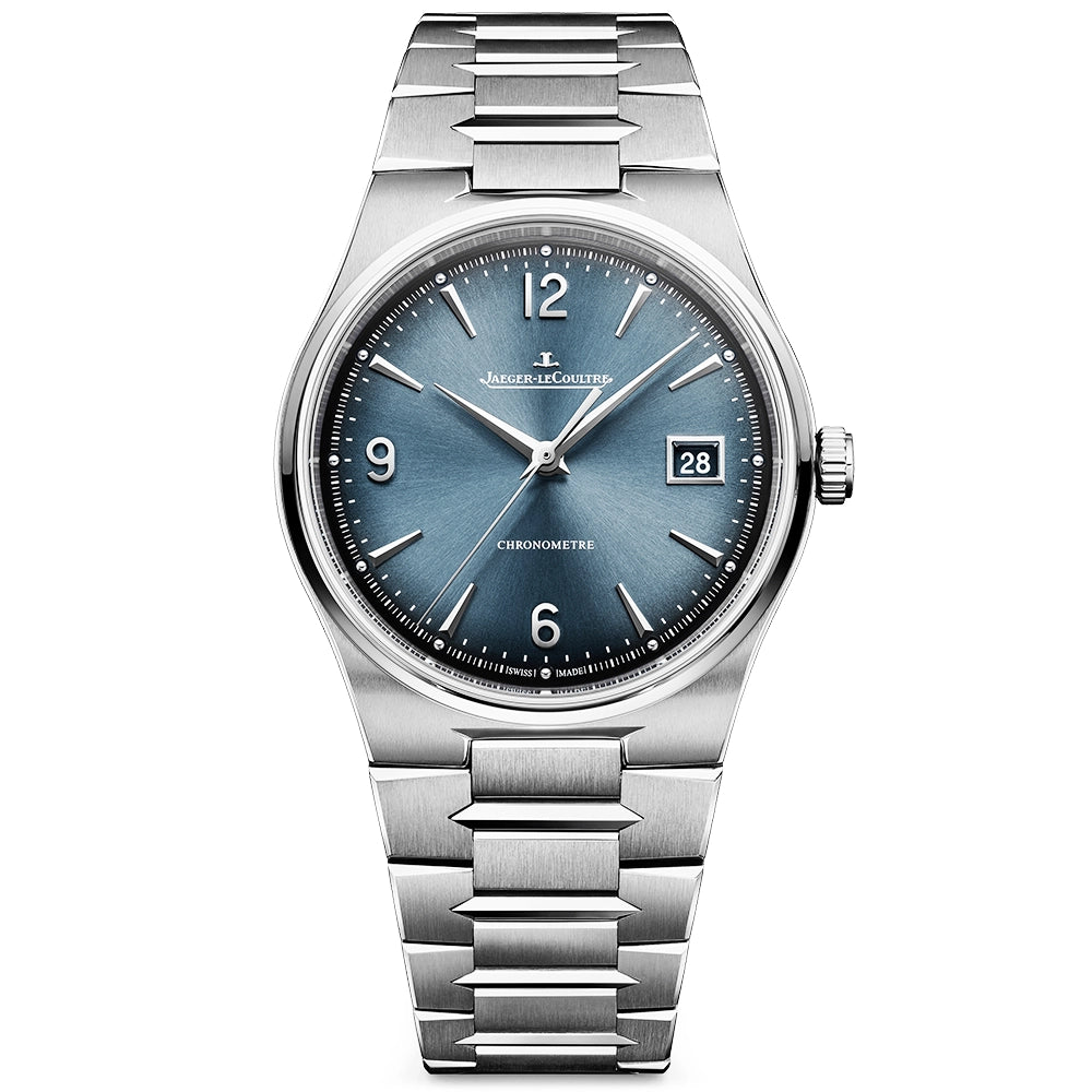 Jaeger-LeCoultre Master Control 38mm Chronometre Date Blue Grey Dial Mens Watch - Berry's Jewellers