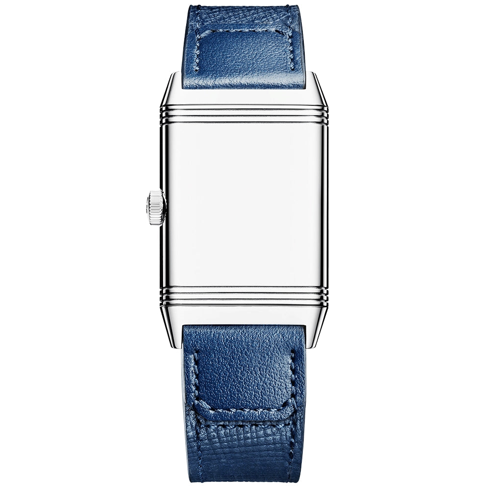 Jaeger-LeCoultre Reverso Tribute Monoface Blue Dial Leather Strap Watch - Berry's Jewellers