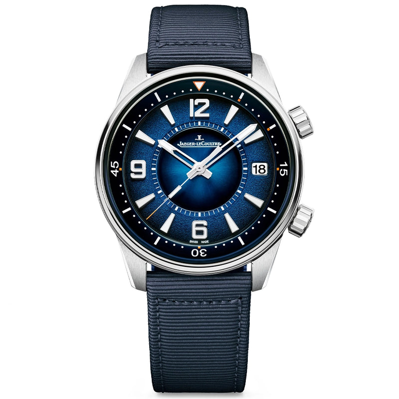 Jaeger-LeCoultre Polaris Date 40mm Blue Lacquer Dial Automatic Strap Watch - Berry's Jewellers
