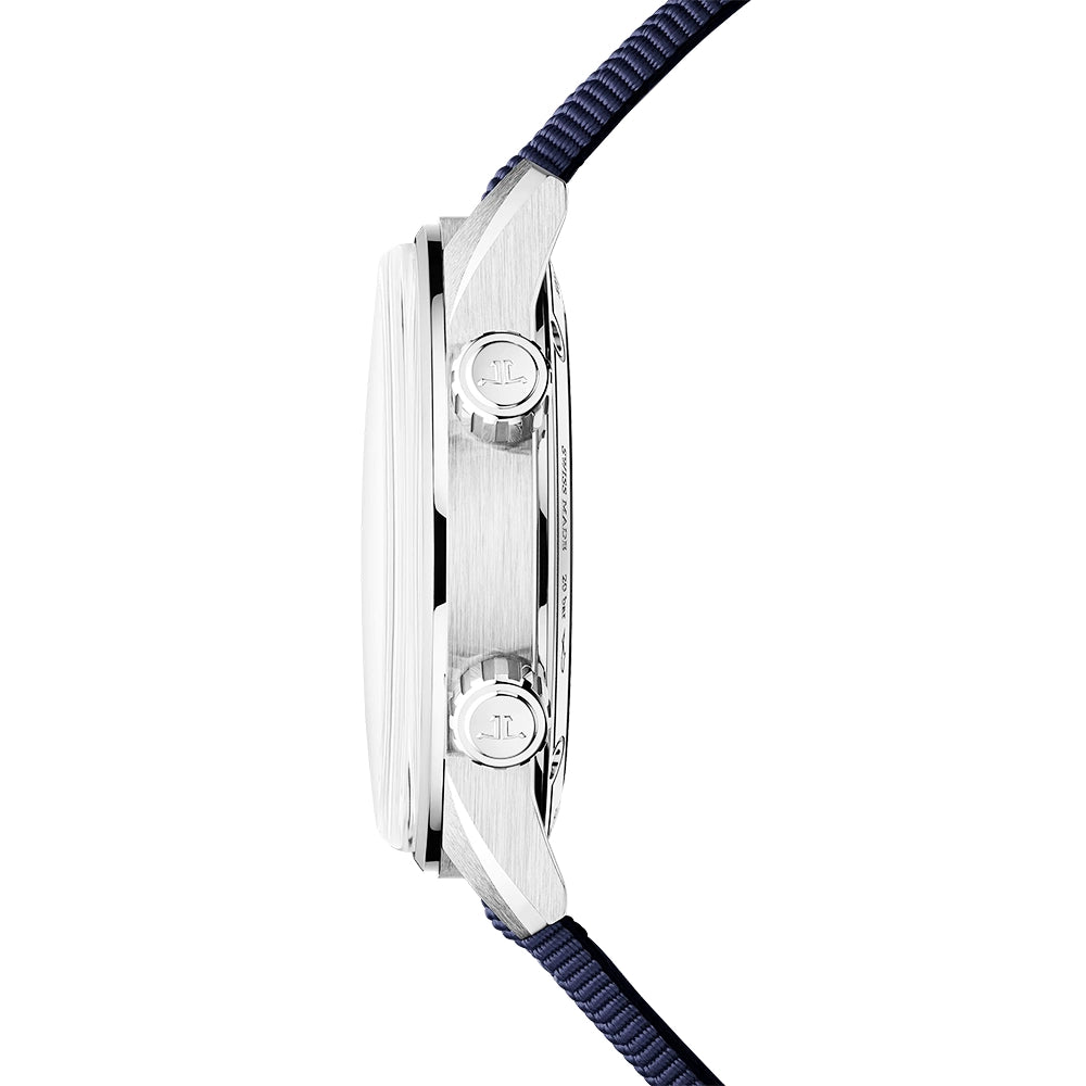 Jaeger-LeCoultre Polaris Date 40mm Blue Lacquer Dial Automatic Strap Watch - Berry's Jewellers