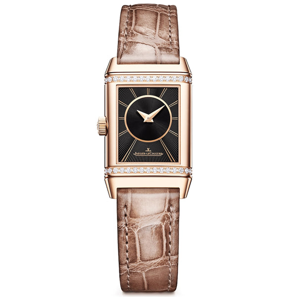 Jaeger-LeCoultre Reverso Classic Duetto Small Ladies 18ct Rose Gold Strap Watch - Berry's Jewellers