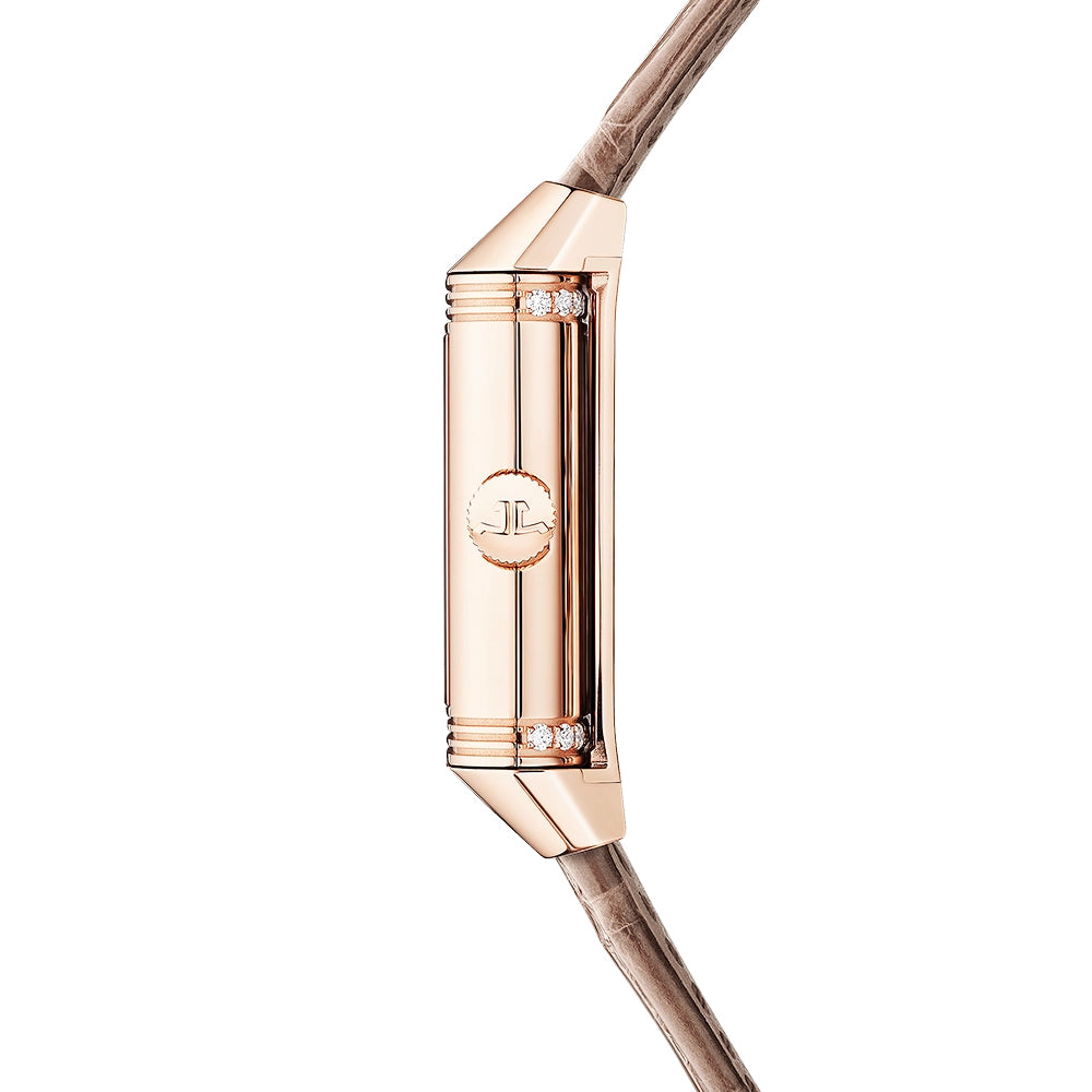 Jaeger-LeCoultre Reverso Classic Duetto Small Ladies 18ct Rose Gold Strap Watch - Berry's Jewellers