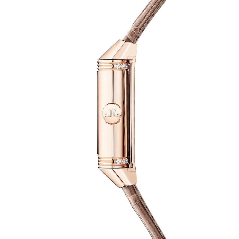 Jaeger-LeCoultre Reverso Classic Duetto Small Ladies 18ct Rose Gold Strap Watch - Berry's Jewellers