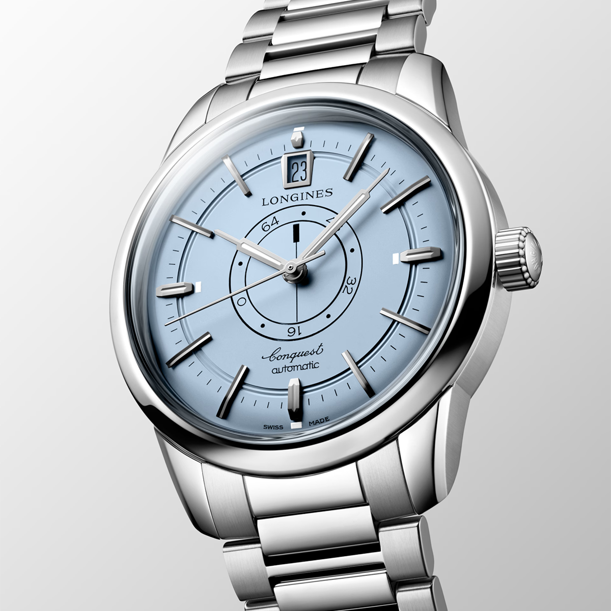 Conquest Heritage 38mm Light Blue Dial CPR Automatic Watch
