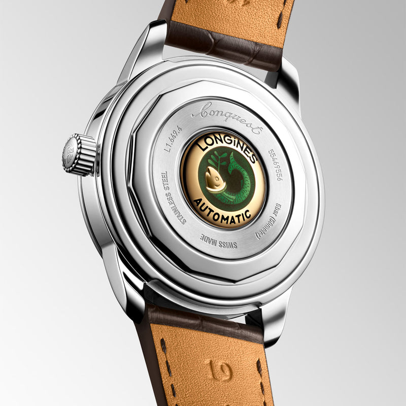 Longines Conquest Heritage Steel 38mm Men's Automatic Strap Watch - Berry's Jewellers