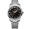 Conquest Heritage 40mm Black Dial Automatic Bracelet Watch