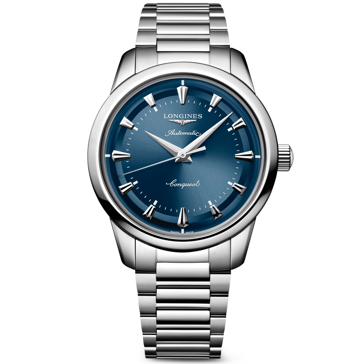 Conquest Heritage 40mm Blue Dial Automatic Bracelet Watch