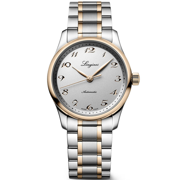 Spirit 34mm Silver Dial Automatic Steel and Rose Gold Bracelet Watch