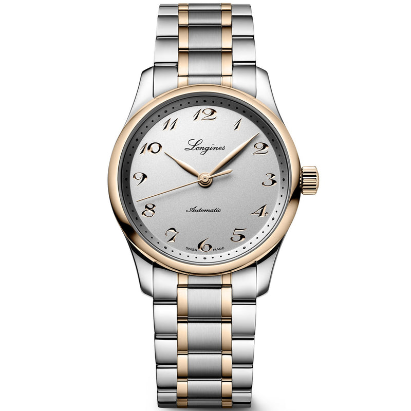 Spirit 34mm Silver Dial Automatic Steel and Rose Gold Bracelet Watch