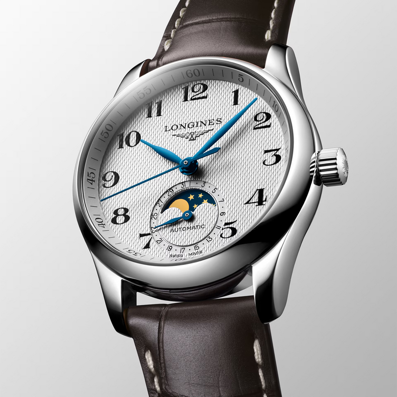 Master Collection 34mm Moonphase Automatic Strap Watch