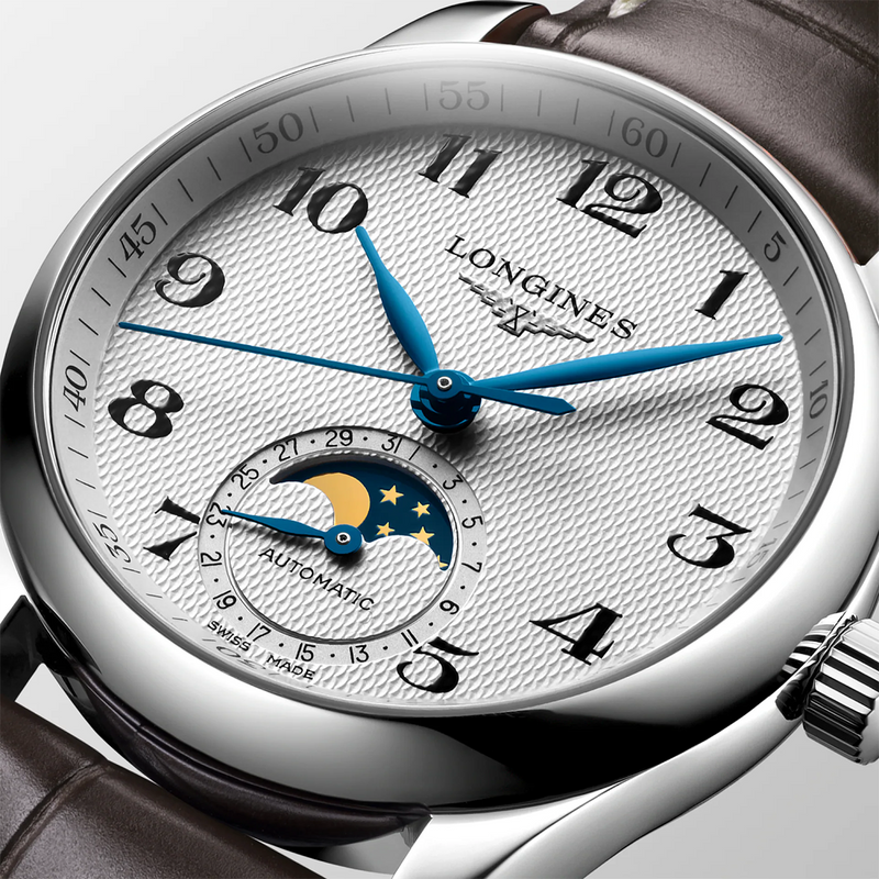 Master Collection 34mm Moonphase Automatic Strap Watch